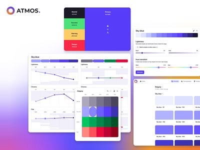 Atmos open beta is live! app beta chart color generator color palette graphic design open beta product beta saas share generator slider tool ui ui color palette