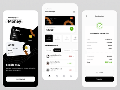 Mobile Banking Apps design ui uiux ux