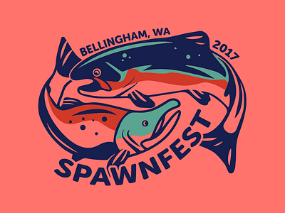 Spawnfest Shorts Design clothing fish logo salmon shorts tournament ultimate