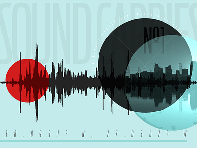 Sound Carries city collage coordinates gift music sound