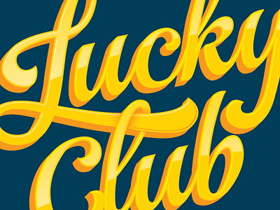 Lucky Lettering gold lettering wip