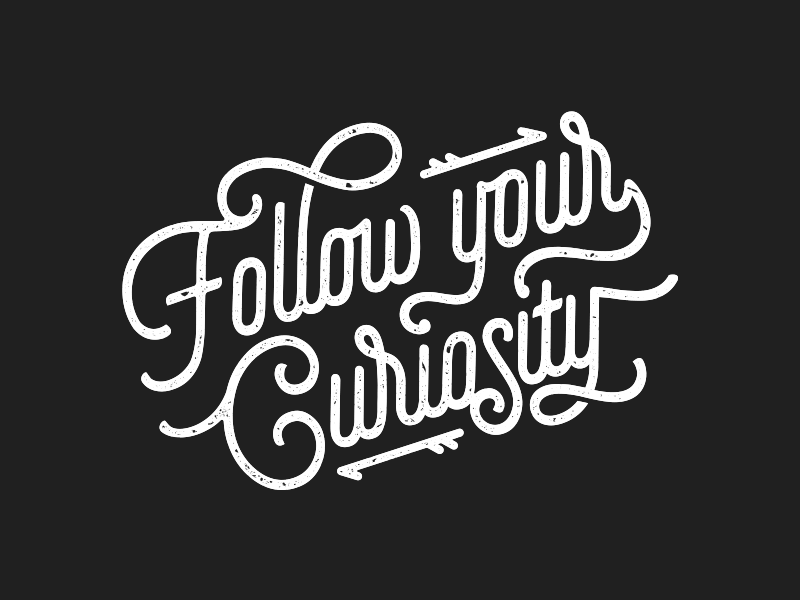 Stay Curious hand lettering lettering
