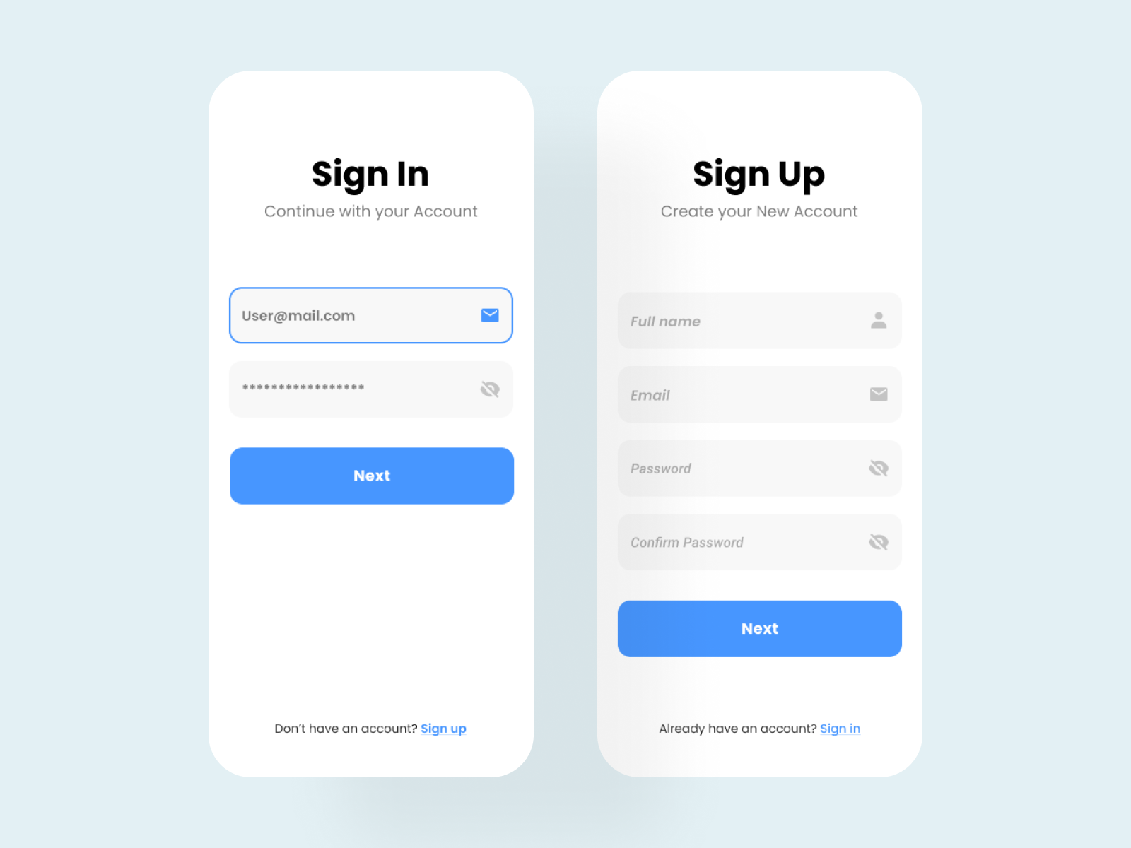 Sign in & Sign up Form by R I Z A L on Dribbble