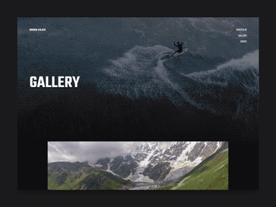 Ondra Hajek Website - Gallery gallery homepage layout persona photo portfolio preview ui ux web webdesign