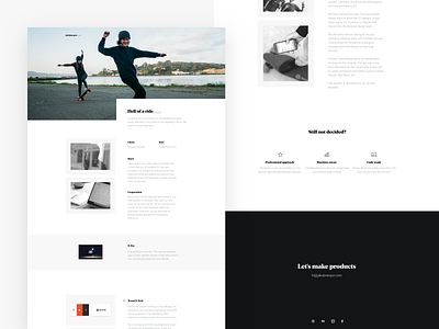 Case Study - Boosted Boards boosted boards case study design electric landing page layout minimal offset personal skateboard typography web website