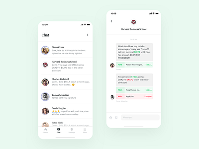 Commonstock - Messaging app chat clean conversation design ios layout message messaging minimal strv typography ui ux