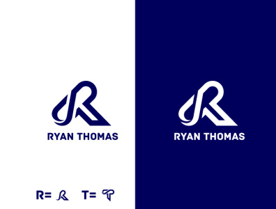 RYAN THOMAS Initial Logo Concept-01 Designed by #Designerfizar branding design designerfizar flat logo design graphic design icon illustration logo vector