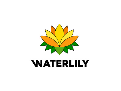 Waterlily Logo Design Concept-01 designed by #designerfizar branding design designerfizar flat logo design graphic design icon illustration logo vector