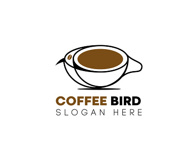 COFFEE BIRD Logo Design Concept-01 designed by #designerfizar branding design designerfizar flat logo design graphic design icon illustration logo vector