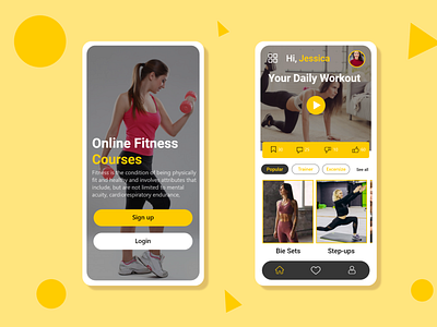 Online Fitness App