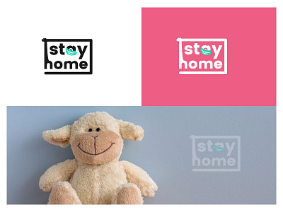 Stay Home Stay Safe coronavirus covid19 giraffe kids app kids safety logo design ngo stayhome staysafe