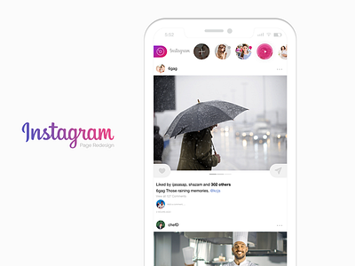 Instagram Page challenge instagram redesign