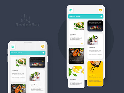 Recipe app UI food app mobile page mobile ui recipe app recipe book ui design