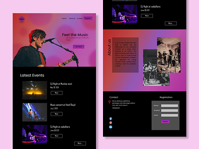 music concert -website branding design icon logo ui ux