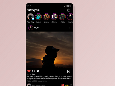 Instagram page app branding design icon ui