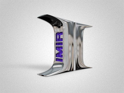 IMIR Logo 3d branding icon logo metal