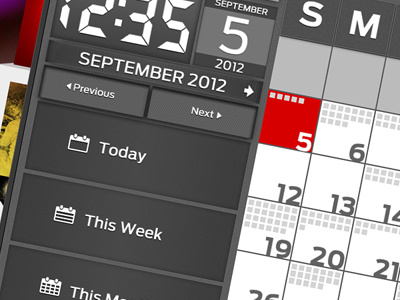 Mixxture Event Calendar design interface ui ux