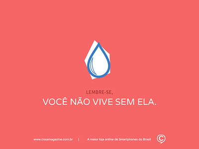 Water - Água cissa magazine design ecommerce photoshop social media ui ui designer user interface water