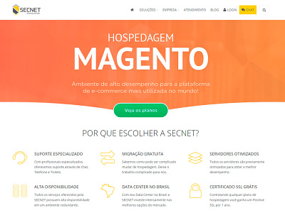 Banner Magento - Secnet Hosting Provider banner brasil calltoaction cta ecommerce gustavo host hosting magento secnet