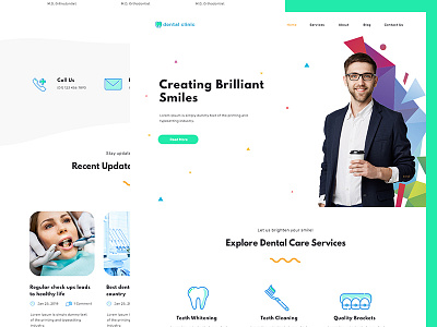 Dental Clinic Landing Page clinic landing page web