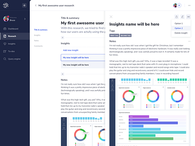 User Research Platform - Exploration by Daniel Andor on Dribbble