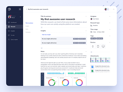 User Research Platform - Exploration