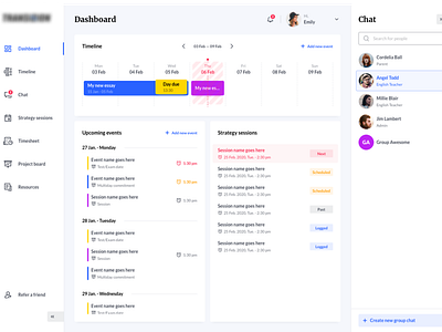 EdTech platform by Daniel Andor on Dribbble