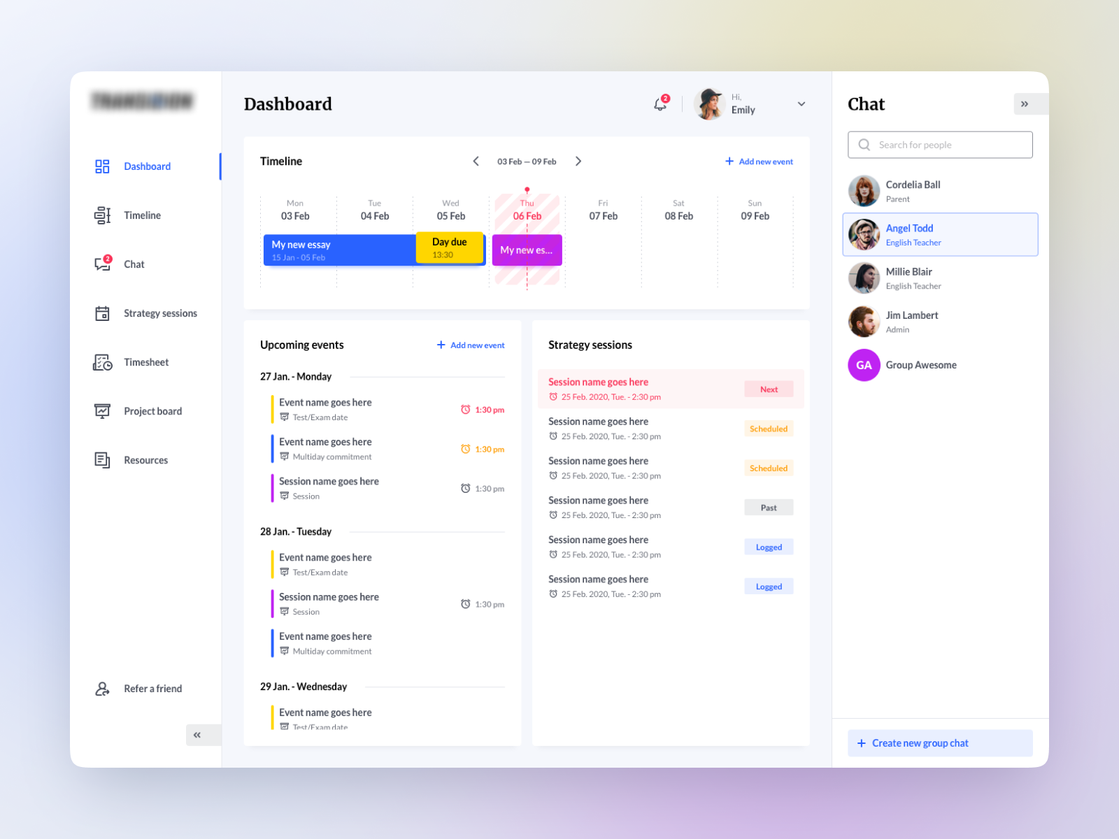 EdTech platform by Daniel Andor on Dribbble