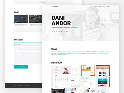 Personal website/Portfolio design homepage landing page portfolio ui user interface ux web design website