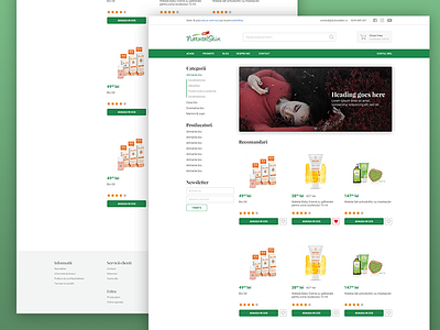 Natural Skin - Redesign design ecommerce redesign ui user interface ux website