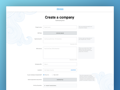 Project D - Create a company design onboarding ui user experience user interface ux