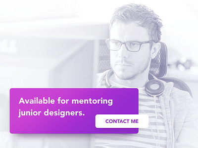 Available for mentoring junior designers design designer mentor mentoring