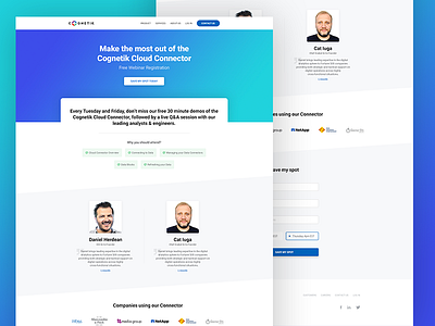 Cognetik - Landingpage for webinar