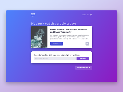 designsnippet.com - Redesign by Daniel Andor on Dribbble