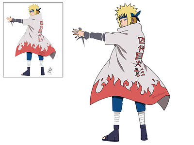 Anime Character - Minato design graphic design illustration vector