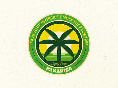 Palm Tree Summer Badge