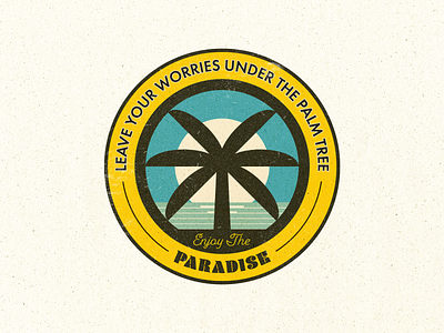 Palm Tree Summer Badge