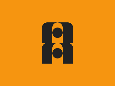 No. 001 “AA” - 676 MONOGRAMS branding concept design flat identity illustration logo logotype
