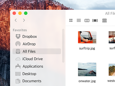 Finder OS X redesign