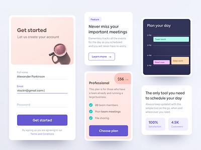 Landing Page Components