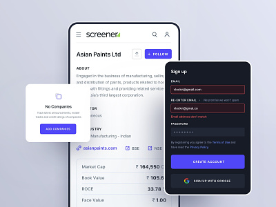 Screener Mobile