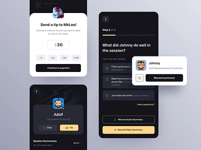 Session Summaries in iOS coaching components edtech esports gaming ios metafy mobile ui ux