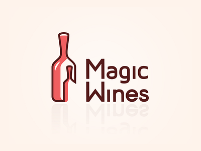 Magic Wines Concept logo concept logo magic wine