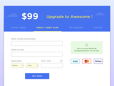 Credit Card Checkout - Day 002 #dailyui card checkout credit credit card checkout dailyui design ui web