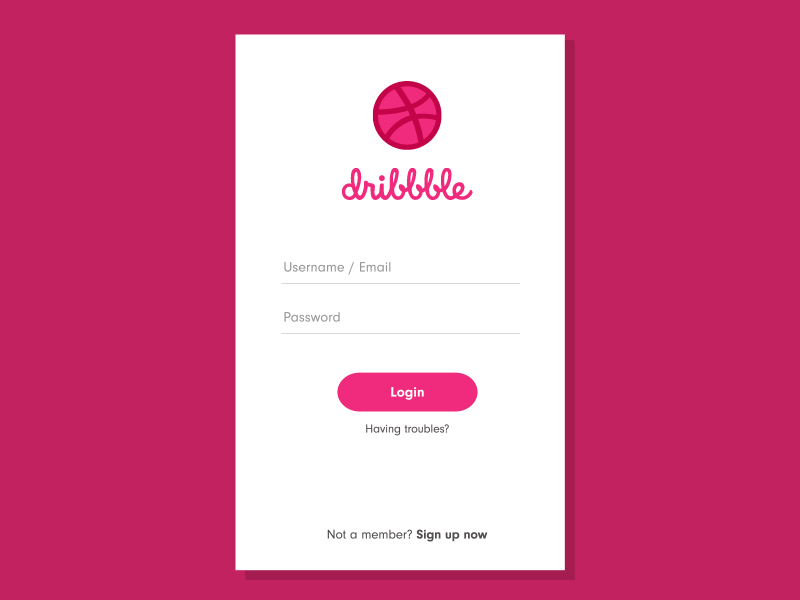 Dribbble Login animation concept dribbble dribbble login gif login