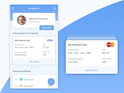 Payments app card checkout credit design minimal mobile money payments typography ui ux vector vlockn