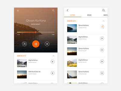 Podcast player app android app music player playlist podcast song ui ux