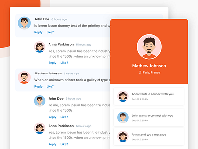 Group Chat And Profile By Vishnu Prasad On Dribbble