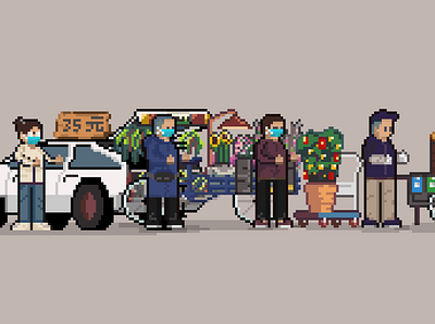 Pixel | Communities Log 003 8bit aseprite design illustration pixel pixelart