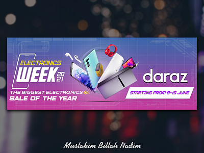 Social Media Banner - Daraz Electronic Week 2021 ad advertisment banner branding design graphic design socialmedia